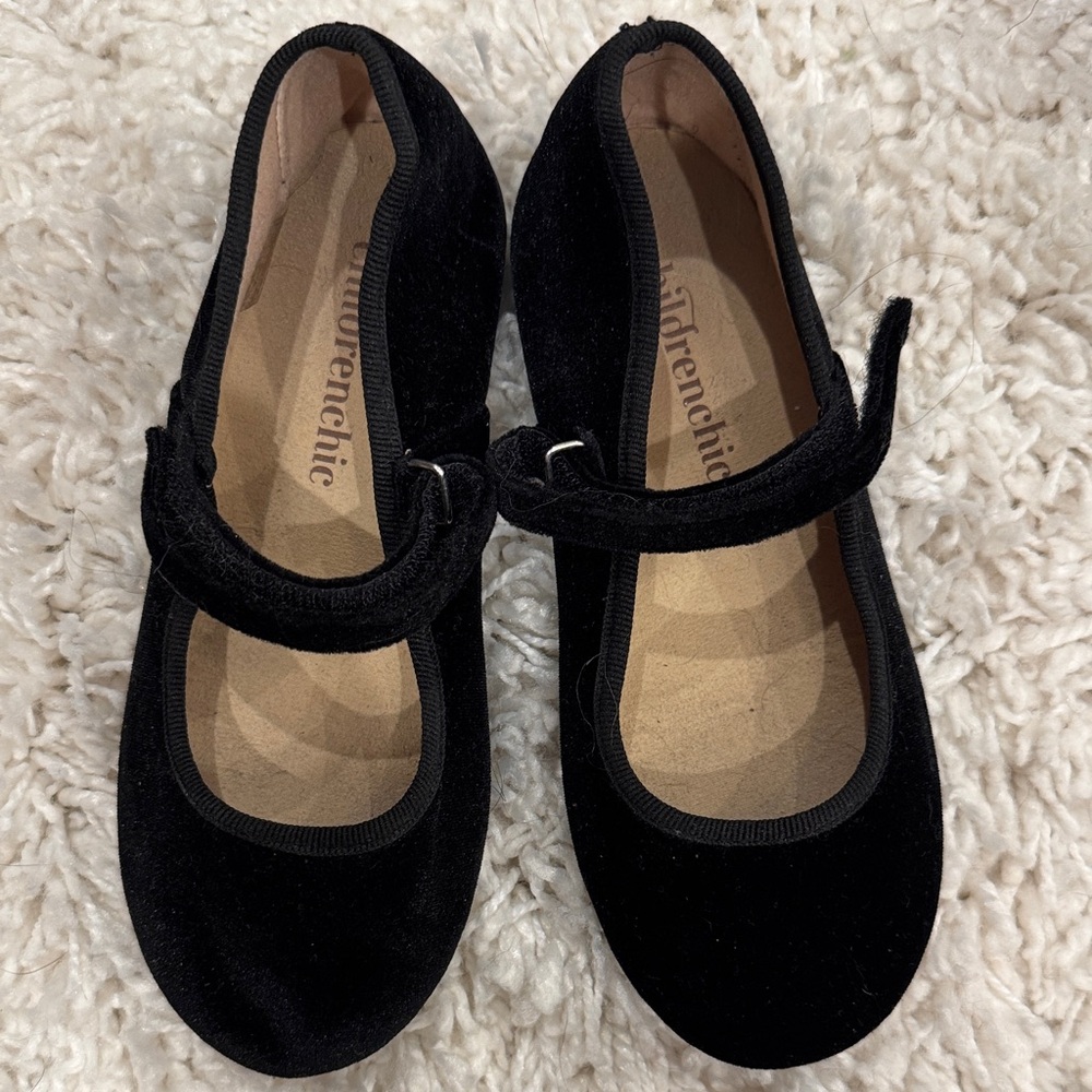 Elegant Black Kids Mary Jane Shoes toddler 12